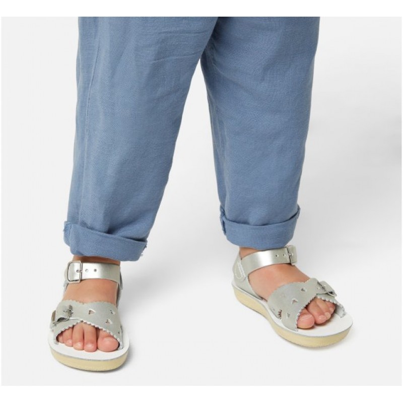 Salt Water Sweetheart Sandals Silver